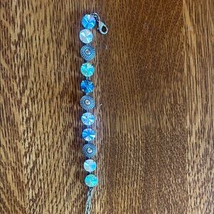 Elegant Blue Crystal Bracelet